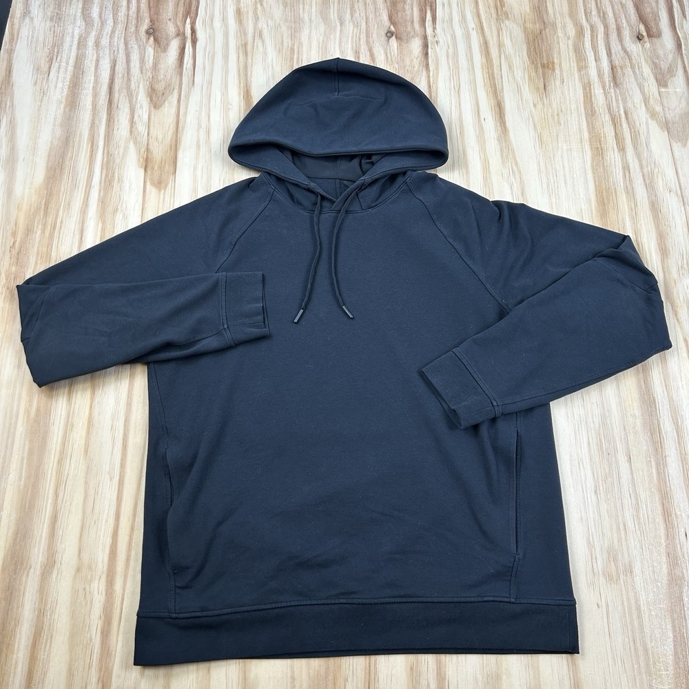Lululemon City Sweat Pullover Hoodie Black M3AUPS Men's Large Athletic Casual